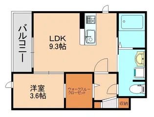 rise博多南【3階】の間取り