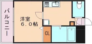 ホワイトシャトー清水弐番館【402号室】の間取り