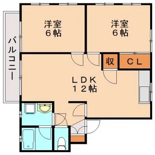 グリーンハイツ【2階】の間取り