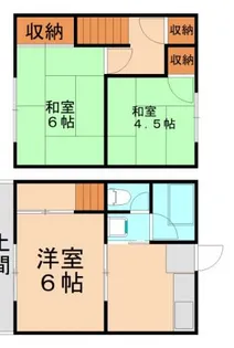 真愛コーポA【3号室】の間取り