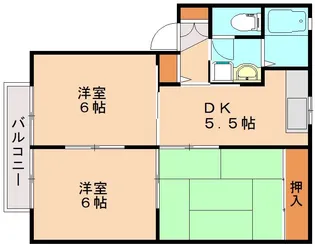クロッカスC【202号室】の間取り