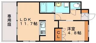 サンライズノアⅢ【101号室】の間取り