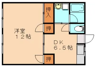 リード鳥羽【105号室】の間取り