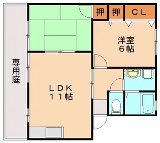 サンクス8【2階】の間取り