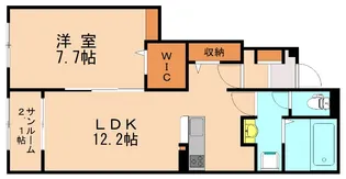 福岡県飯塚市鯰田【アパート】の間取り