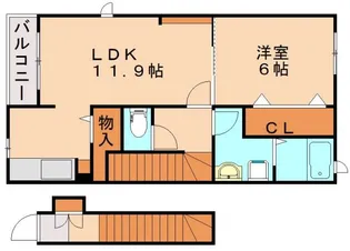 エムケイプレーヌⅡ【2階】の間取り