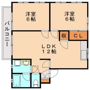 グリーンハイツA【101号室】の間取り