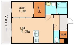 Onesta オネスタ【1階】の間取り