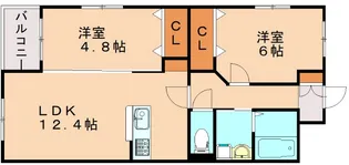 グランドゥール立岩【504号室】の間取り