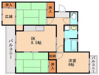 川島コーポ【205号室】の間取り