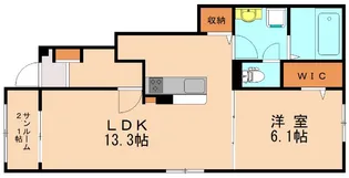 ルナハイム すいせん【1階】の間取り