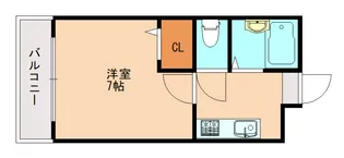 フラット3肘井【3階】の間取り
