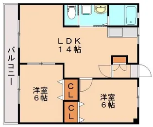 プライマリー穂波【2階】の間取り