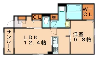 ミミエデン椿【1階】の間取り