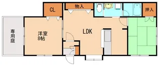 フレーレⅡ【201号室】の間取り
