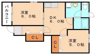 フローラヴィレッジC【1階】の間取り