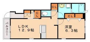 N.アヴェニールB【1階】の間取り