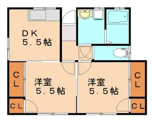 スエルテタウン上三緒【A号室】の間取り