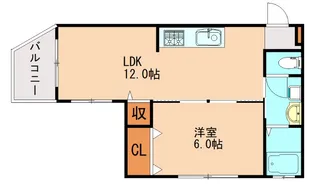 竜王ハイツ【402号室】の間取り