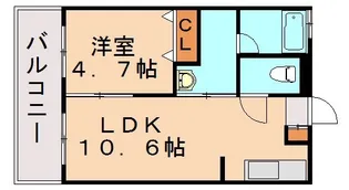 ラルーチェ花瀬【3階】の間取り