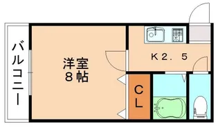サンパティーク【203号室】の間取り