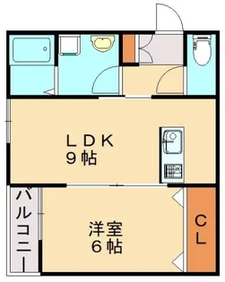 1LDKの間取り画像