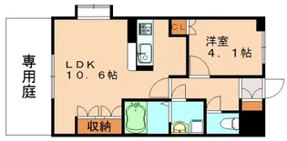 ウルノアパートメントハウス796【1階】の間取り
