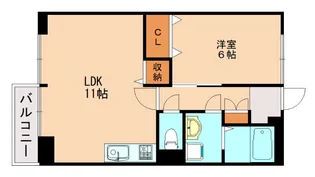 福岡県飯塚市花瀬【アパート】の間取り