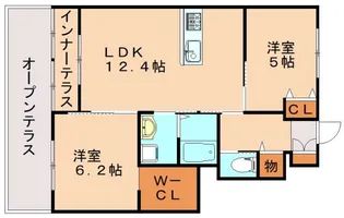 グランドールメイ【1階】の間取り