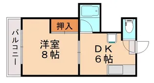 アリエス立岩【4階】の間取り