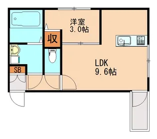 リアンコート飯塚【203号室】の間取り