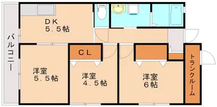 プレステージ小竹【B号室】の間取り