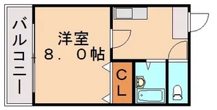 リブソレアートⅡ【116号室】の間取り