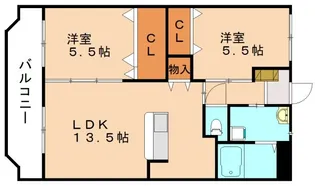 エスポワールK【207号室】の間取り