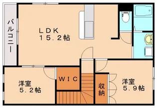 福岡県飯塚市相田【アパート】の間取り