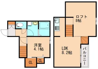 ADC飯塚駅西Bears【203号室】の間取り