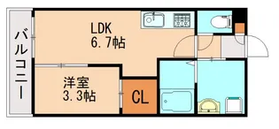 セレーノ柏の森【2階】の間取り