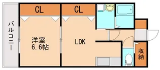 オークマンション柏の森【303号室】の間取り