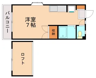プライマリー九工大前Ⅰ【203号室】の間取り