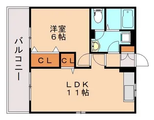 グレースタウンA【2階】の間取り