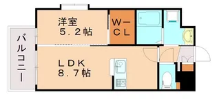 グレイス本町【801号室】の間取り