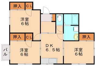 コーポススキ【202号室】の間取り