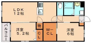 グランドゥール若菜【5階】の間取り