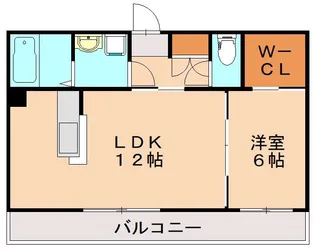 カプチーノ新飯塚B【101号室】の間取り