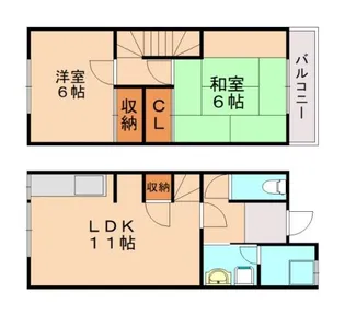 ヒューマンコーポfrom【D号室】の間取り