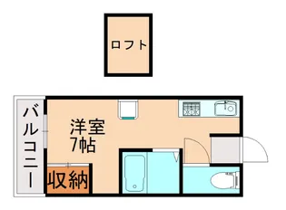 シティーベールFUTASE【202号室】の間取り