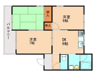 エスワンハイツA【102号室】の間取り