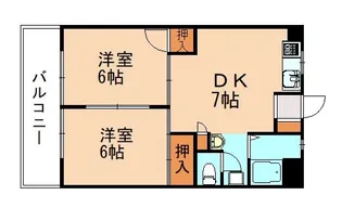 花宅ビル【407号室】の間取り