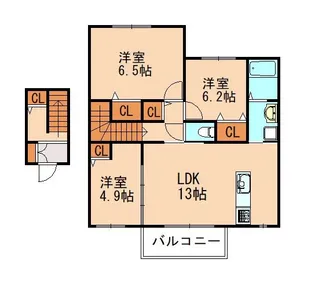 LEGACY Ⅰ【203号室】の間取り