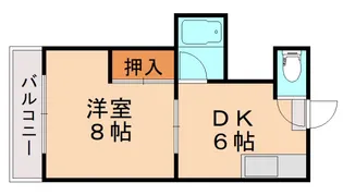 アリエス立岩【2階】の間取り